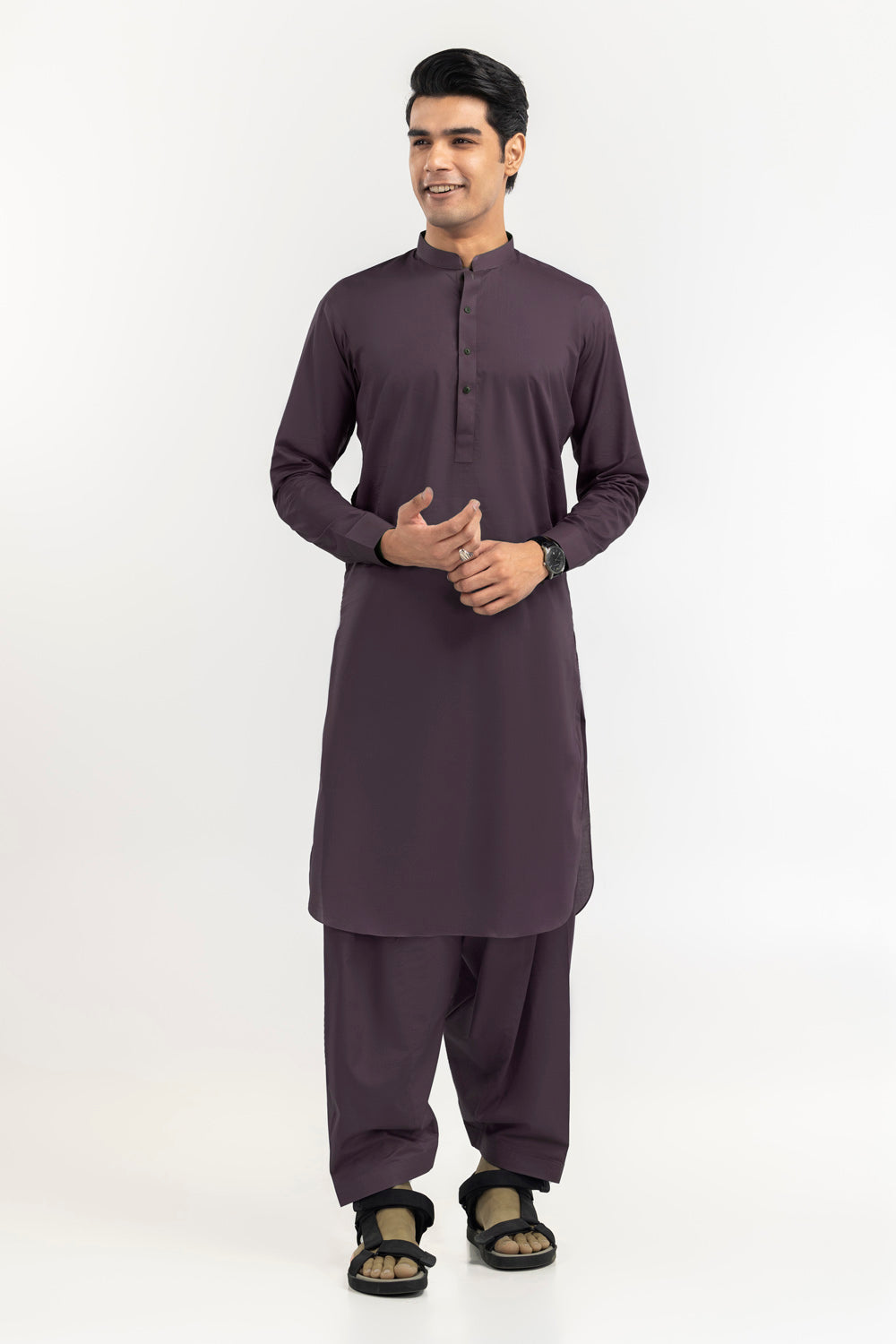 Black Gold Latha Unstitched Fabric Cotton-LF