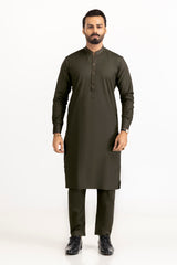 Black Gold Latha Unstitched Fabric Cotton-LF