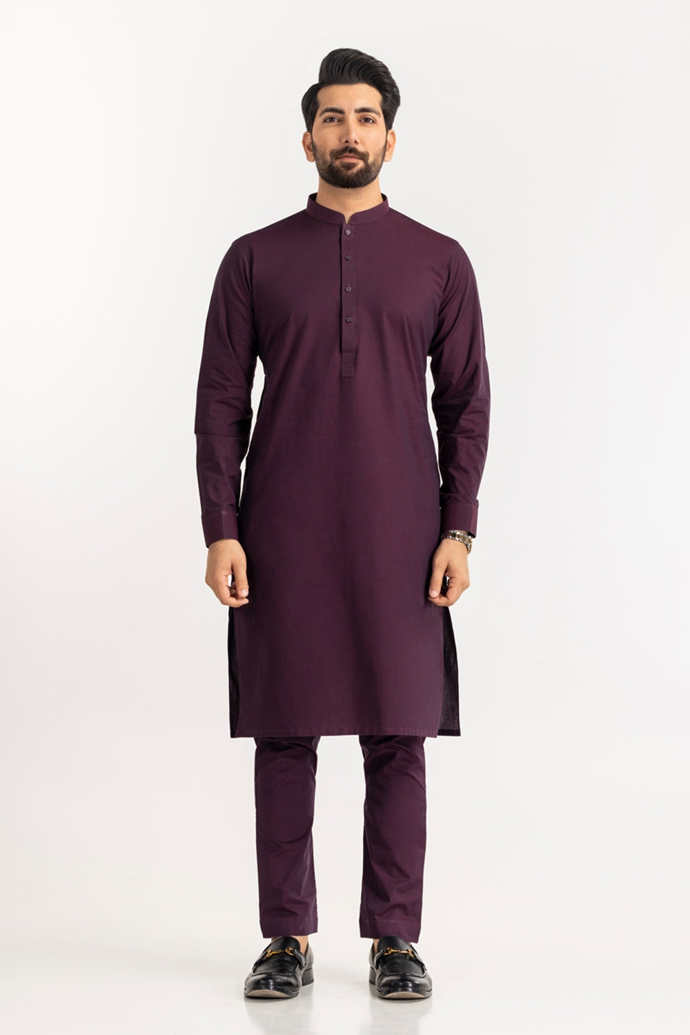 Black Gold Latha Unstitched Fabric Cotton-LF