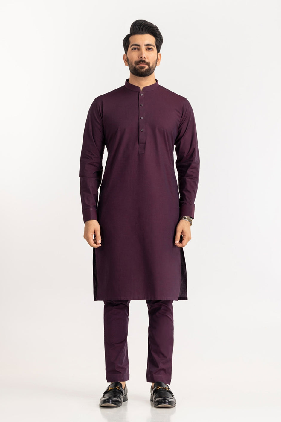 Black Gold Latha Unstitched Fabric Cotton-LF