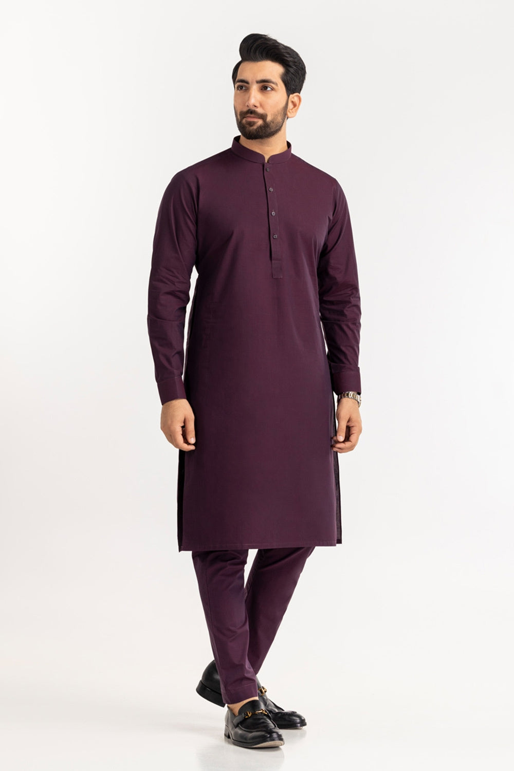 Black Gold Latha Unstitched Fabric Cotton-LF