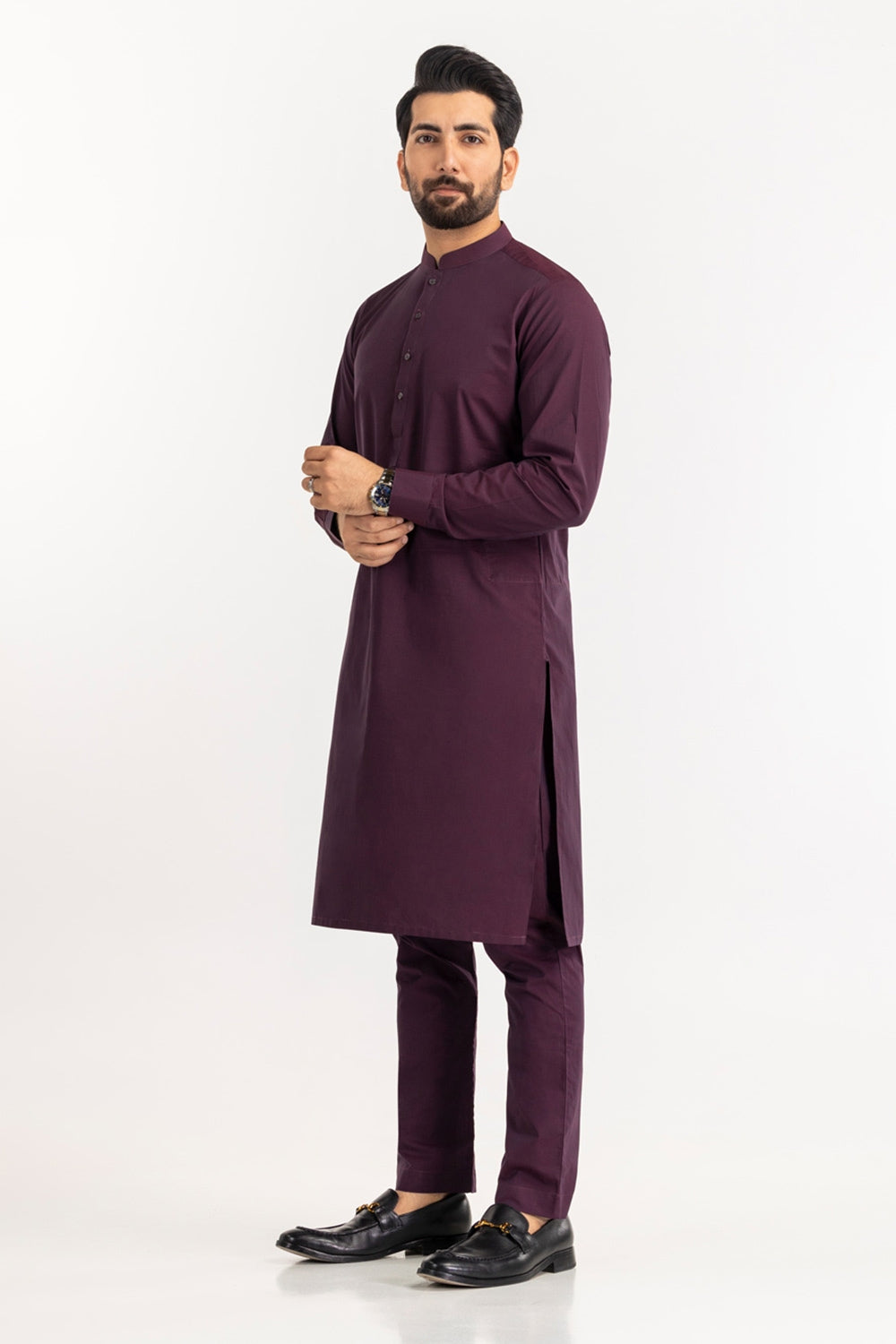 Black Gold Latha Unstitched Fabric Cotton-LF