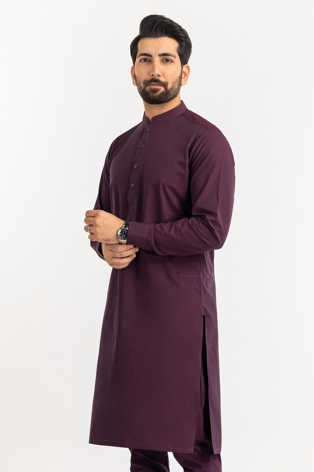 Black Gold Latha Unstitched Fabric Cotton-LF