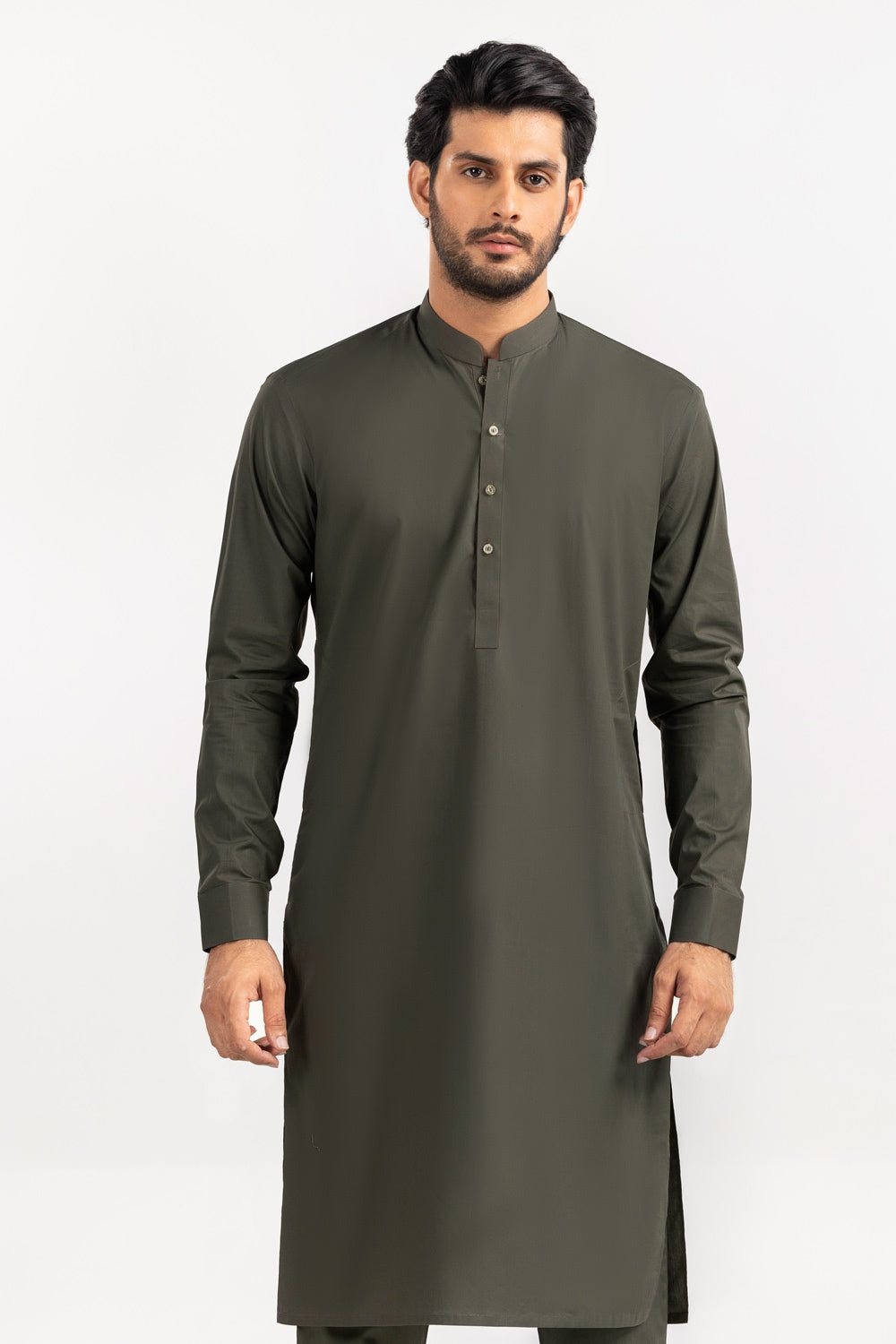 Black Gold Latha Unstitched Fabric Cotton-LF