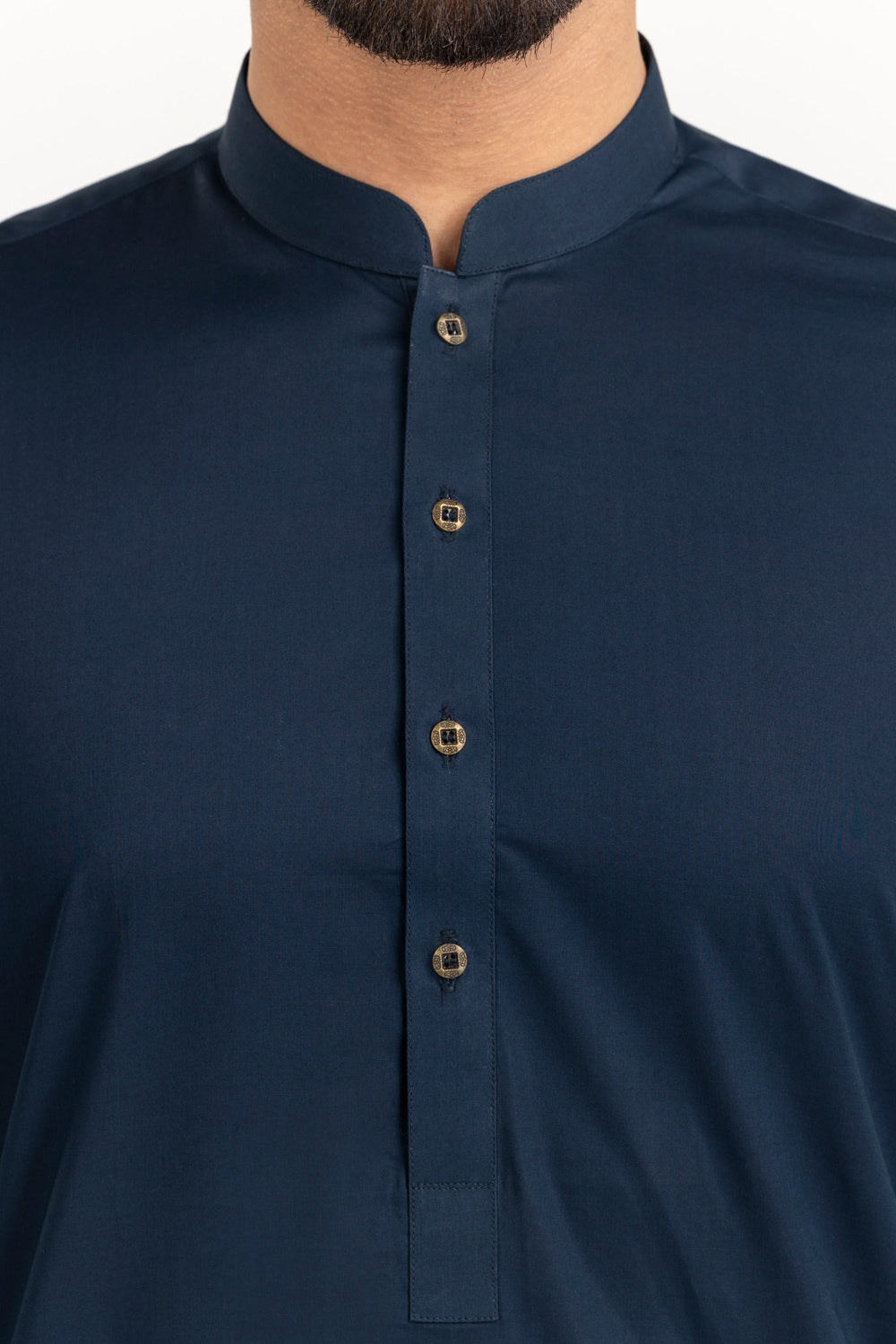 Black Gold Latha Unstitched Fabric Cotton-LF