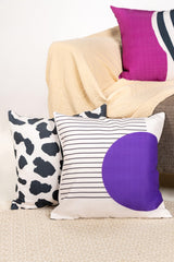 Black Line Digital Printed Cushion Cover