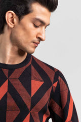 Black-Orange Fashion Sweater FS-SWT-VPN-FD-410-01