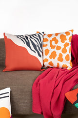 Black Waves Digital Printed Cushion Cover