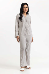 Black and White Blended Blouse 231-217-060