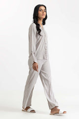 Black and White Blended Blouse 231-217-060