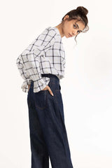 Black And White Casual Shirt 224-217-011
