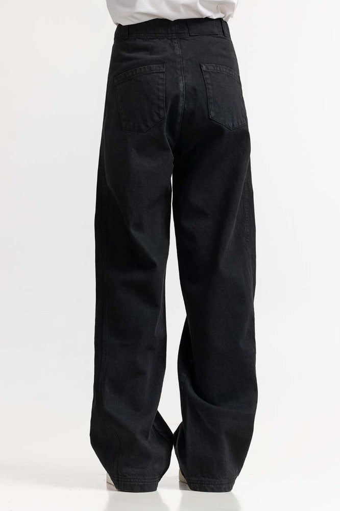 Black Basic Non Denim Jeans WM-NDJ-SS24-011