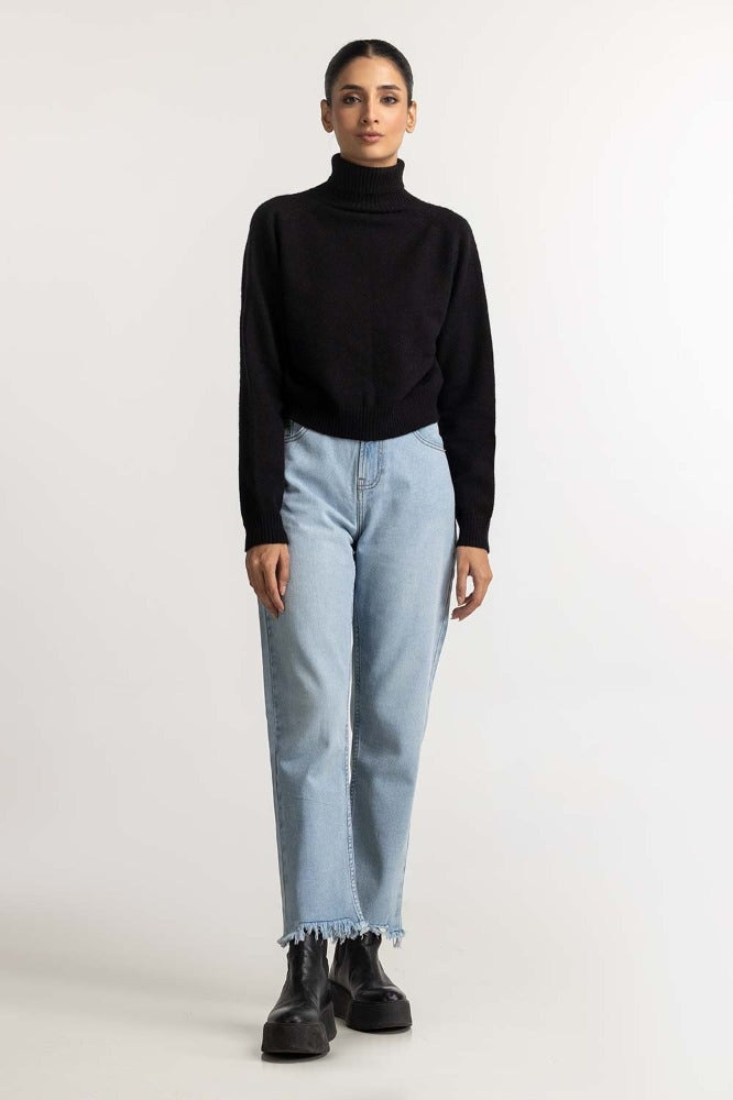 Black Basic Sweater WM-SWT-WS23-055
