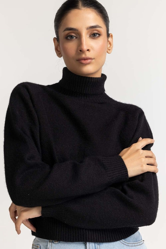 Black Basic Sweater WM-SWT-WS23-055