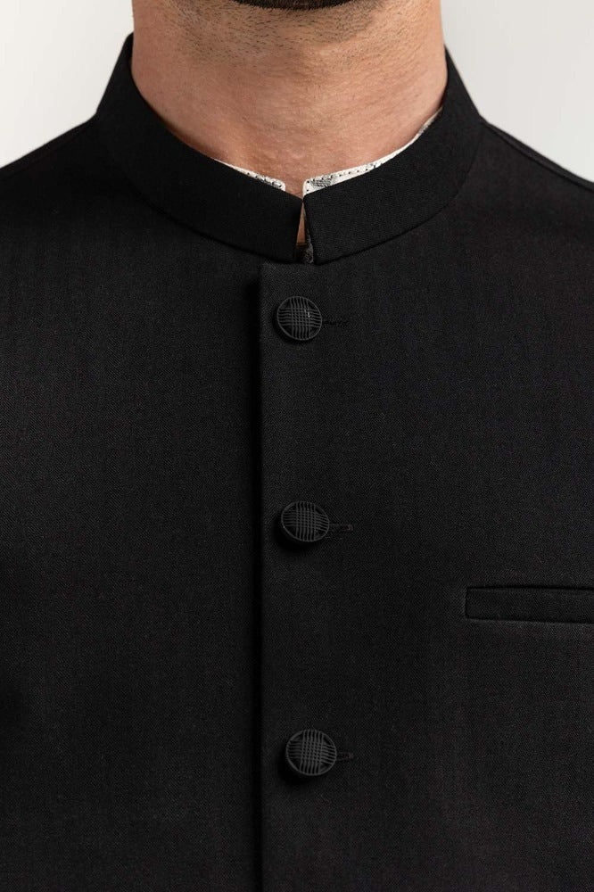 Black Basic Waist Coat