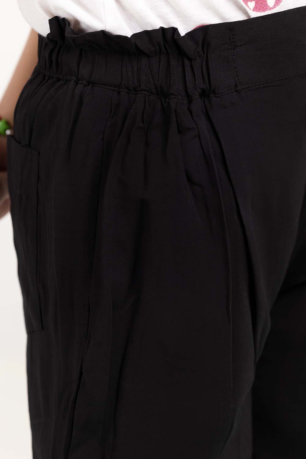 Junior Girl Black Basic Woven Bottom JGWB-2210050 A