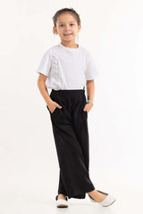 Toddler Girl Black Basic Woven Bottom TGWB-2210032 A