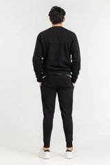 Black Crew Neck Co-Ord Set COS-F22-081s