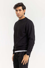 Black Crew Neck Co-Ord Set COS-F22-081s
