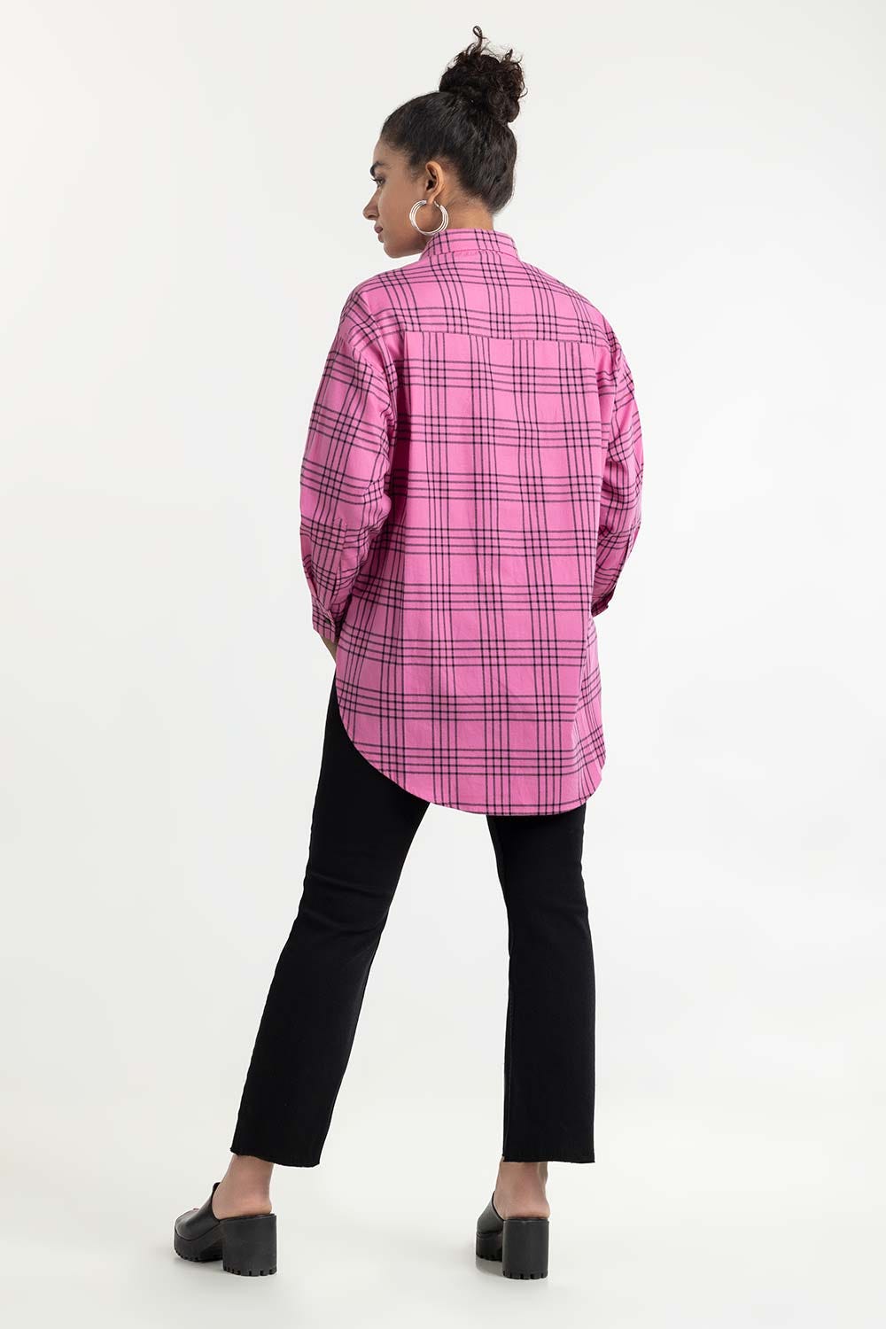 Black Denim Flared Jeans 224-221-012