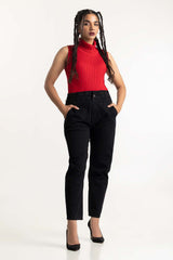 Black Denim Jeans 224-221-015