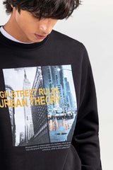 Black Fashion Sweatshirt JKT-MSS-D24-02