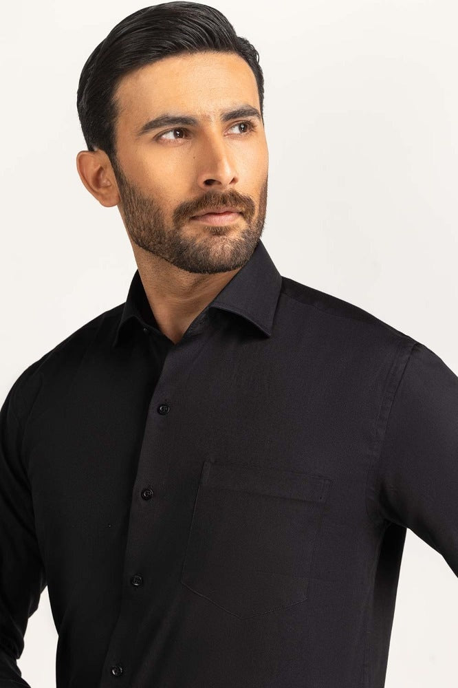 Black Formal Shirt MN-FS-PD23-021