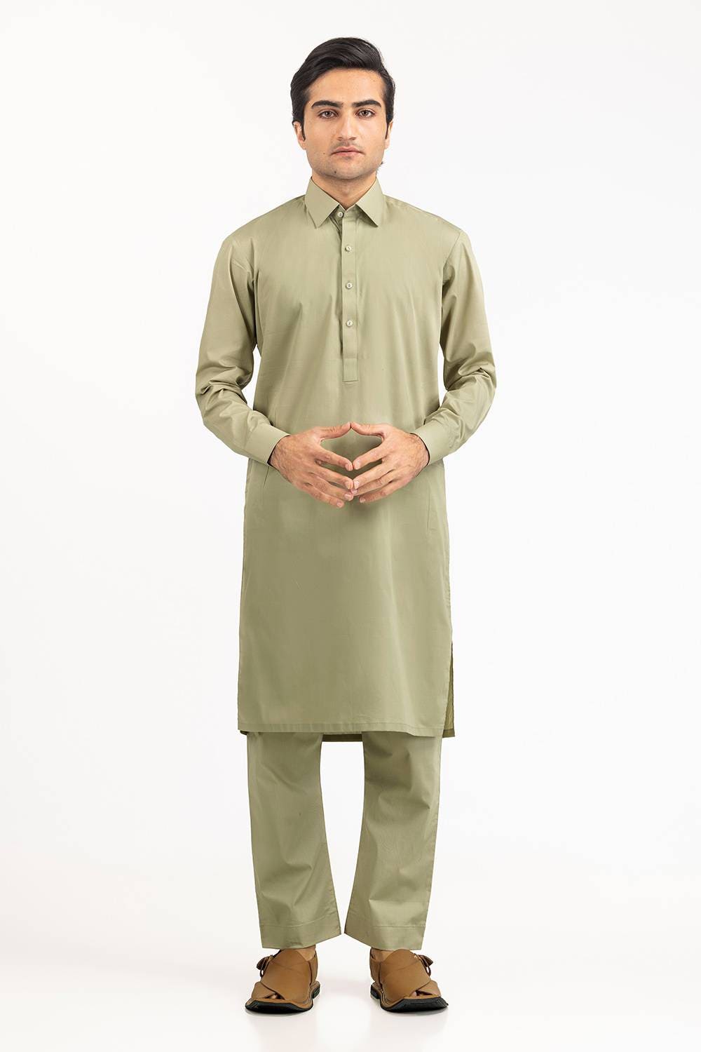 Black Gold Latha Unstitched Fabric Cotton-LF