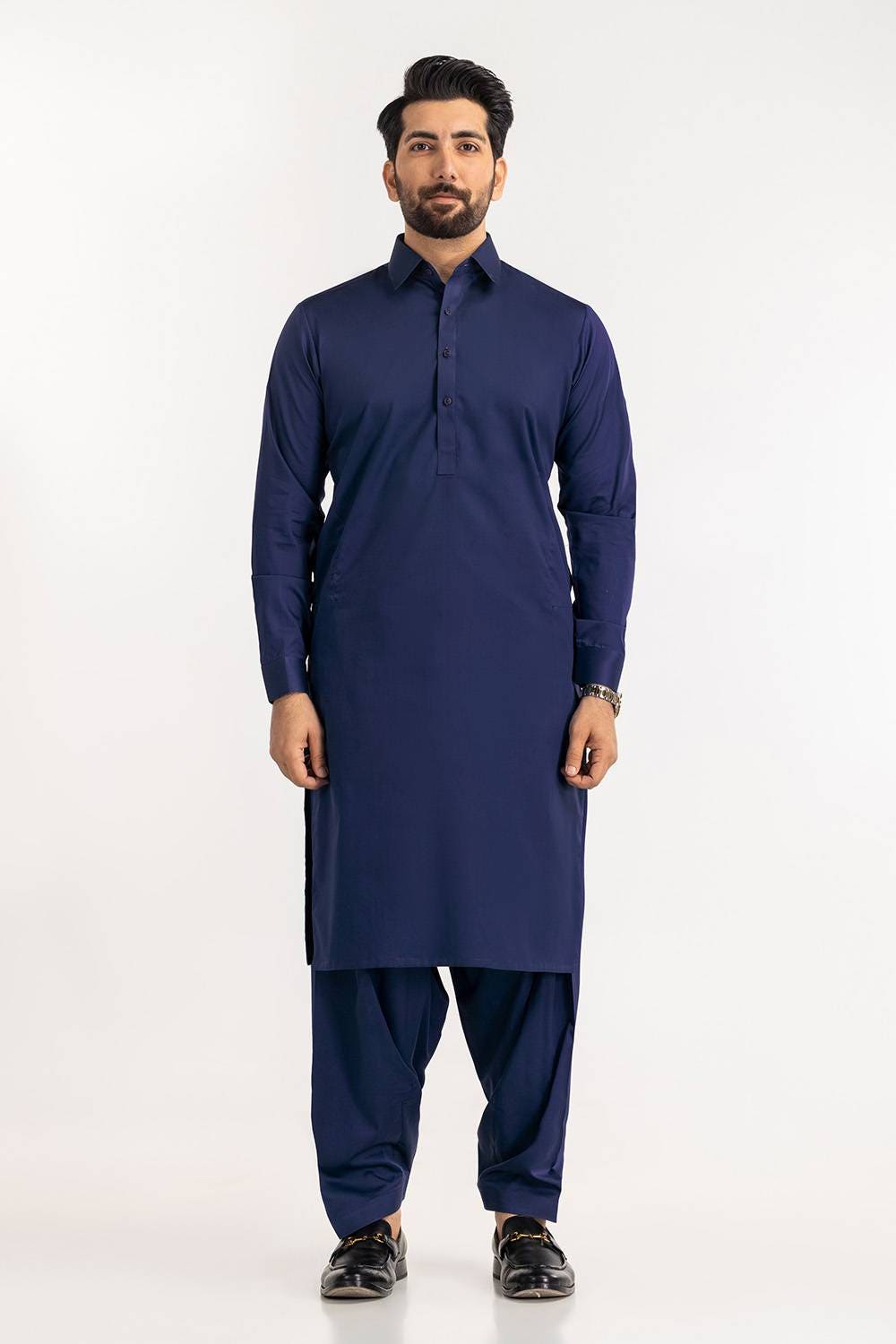 Black Gold Latha Unstitched Fabric Cotton-LF