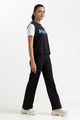 Black Knit T-Shirt 231-213-019