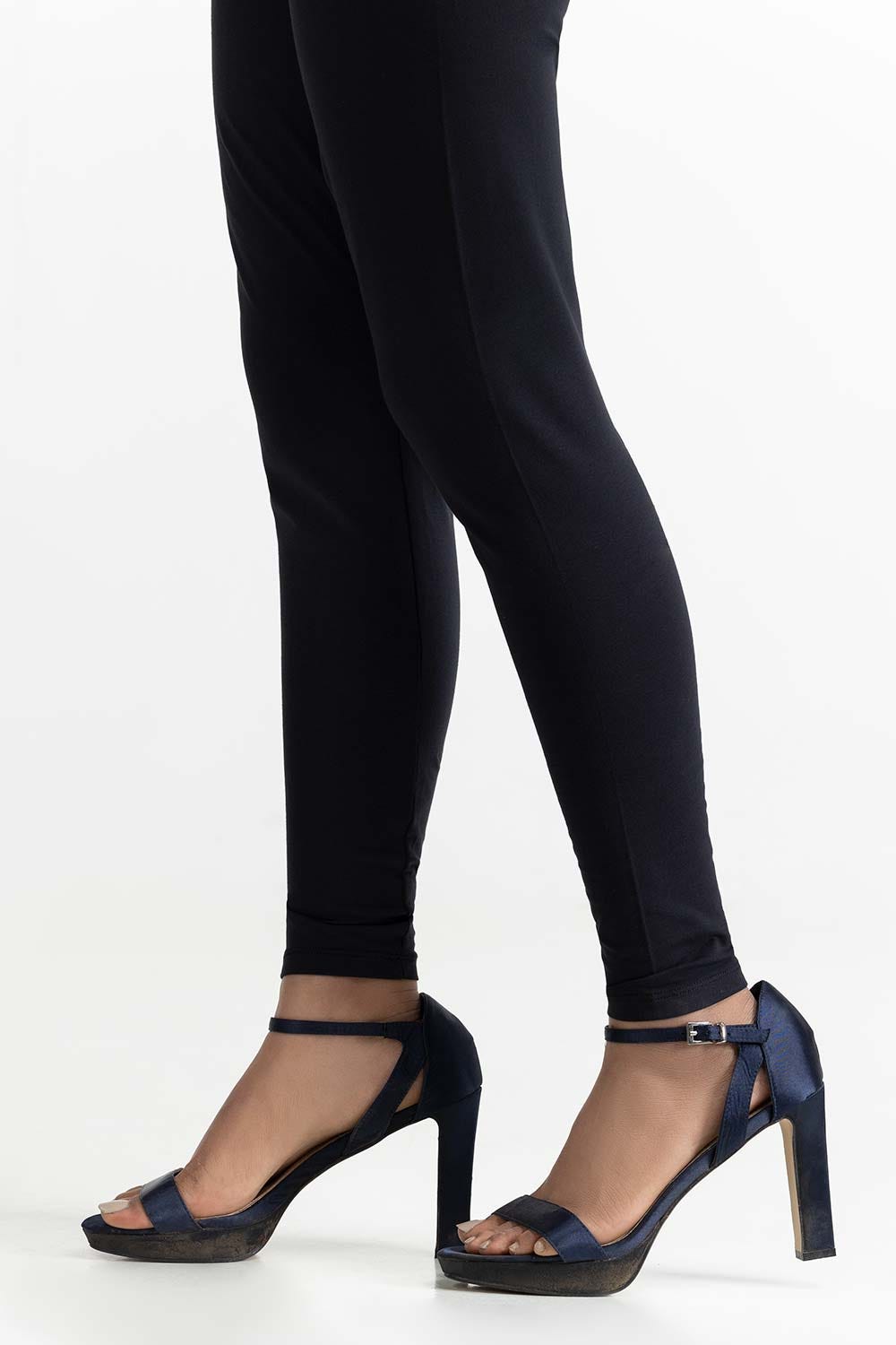 Black Knit Trouser 231-220-001 A