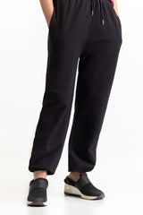 Black Knit Trouser 231-220-003 A