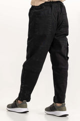 Junior Boy Black Non Denim Cargo Pant 224-320-303