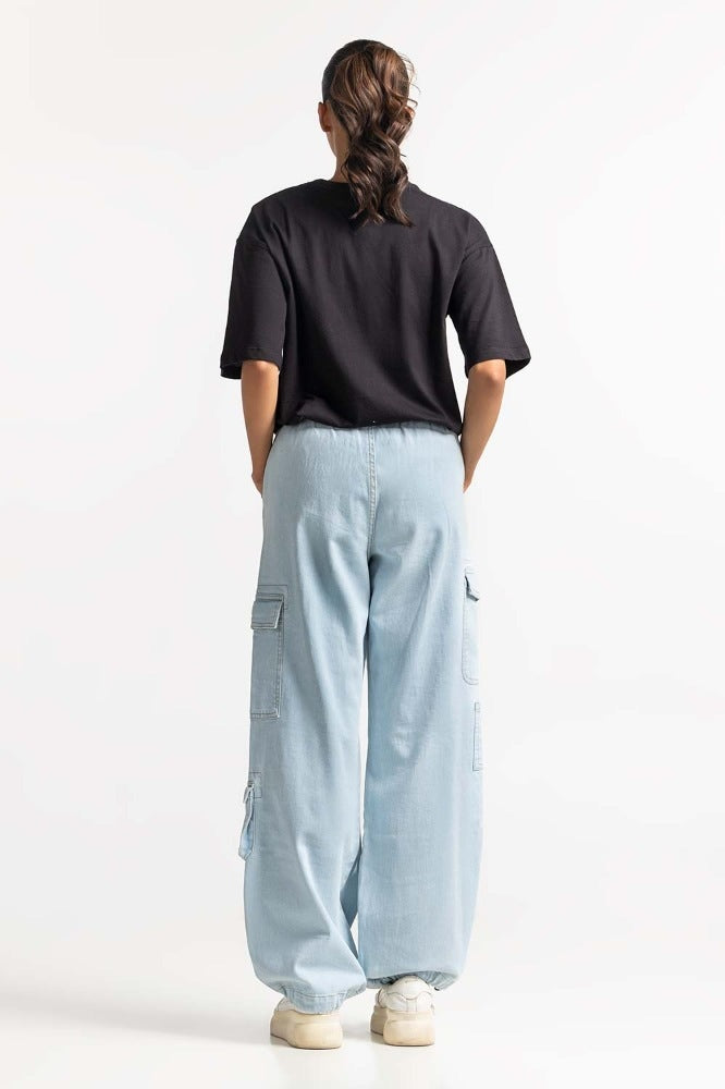 Black Printed Knit Top WM-KTP-SS24-031