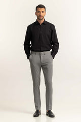 Black Self Textured Dress Shirt MN-FS-PD24-086