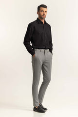Black Self Textured Dress Shirt MN-FS-PD24-086