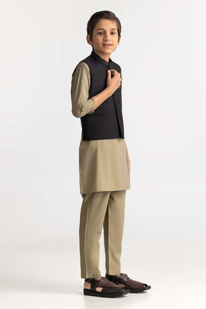 Black Styling Waist Coat KWC-PD24-002