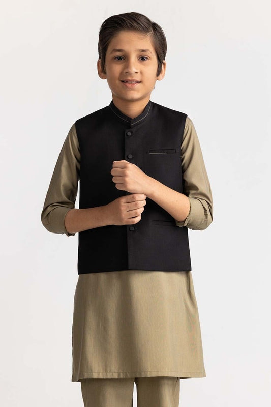 Black Styling Waist Coat KWC-PD24-002