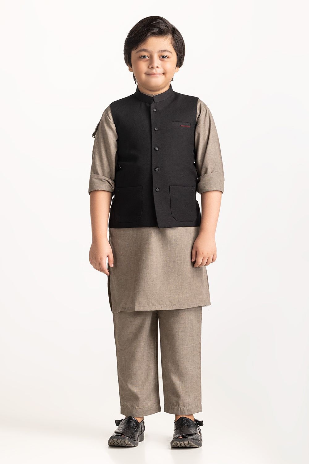 Black Styling Waist Coat KWC-PD24-012