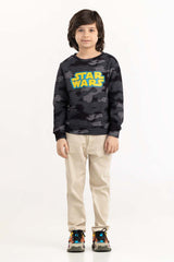 Junior Boy Black Sweatshirt 224 -312-057
