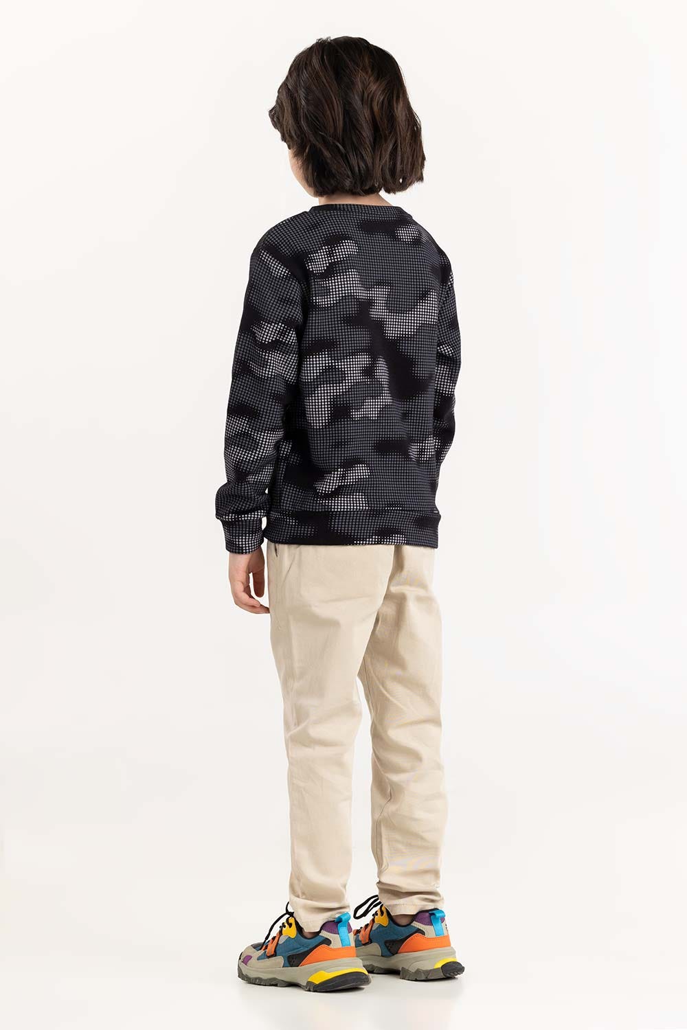Junior Boy Black Sweatshirt 224 -312-057