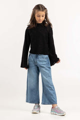 Girls Black Sweatshirt 224-412-072
