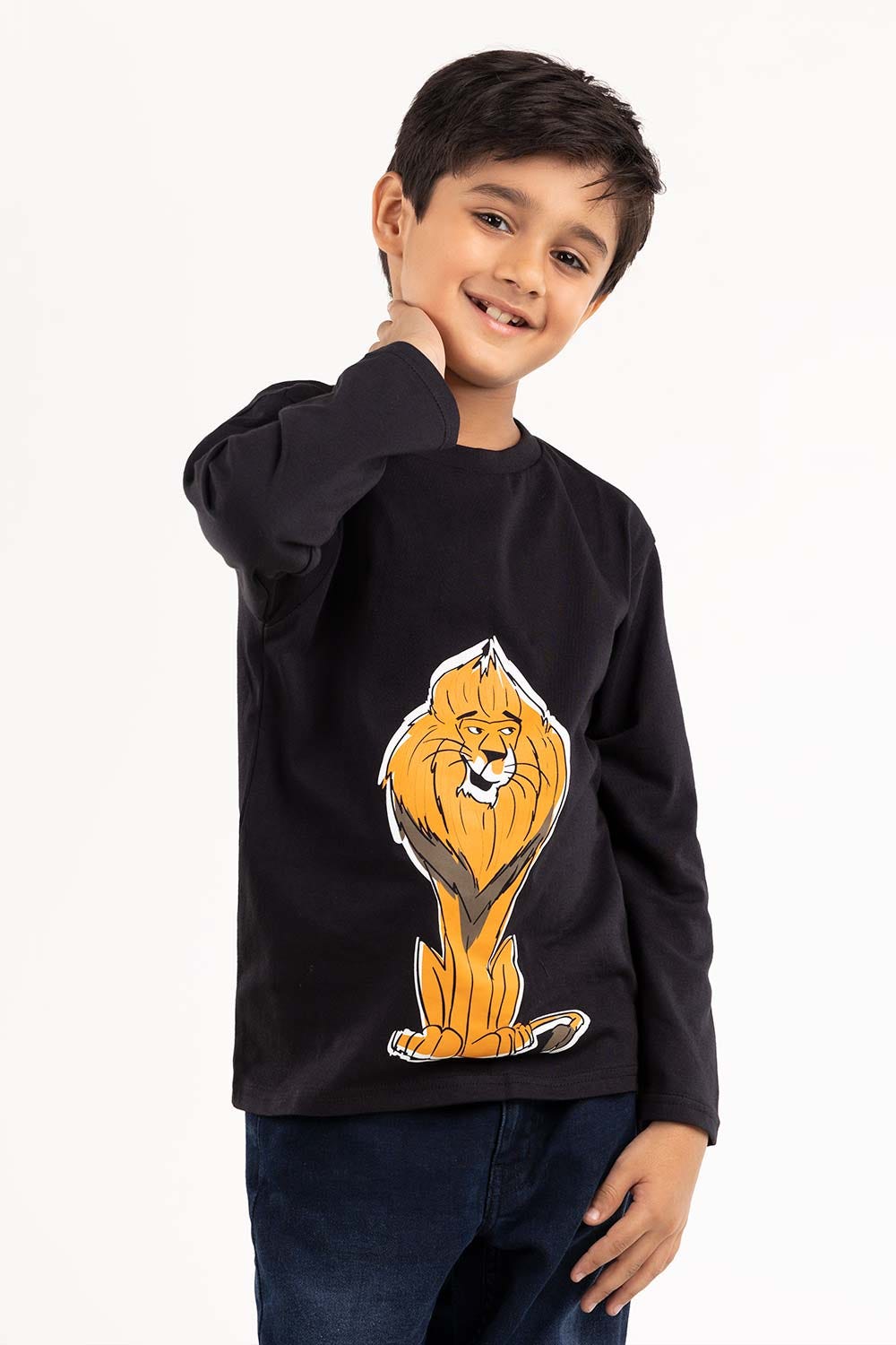 Toddler Boy Black T-Shirt 224-513-017