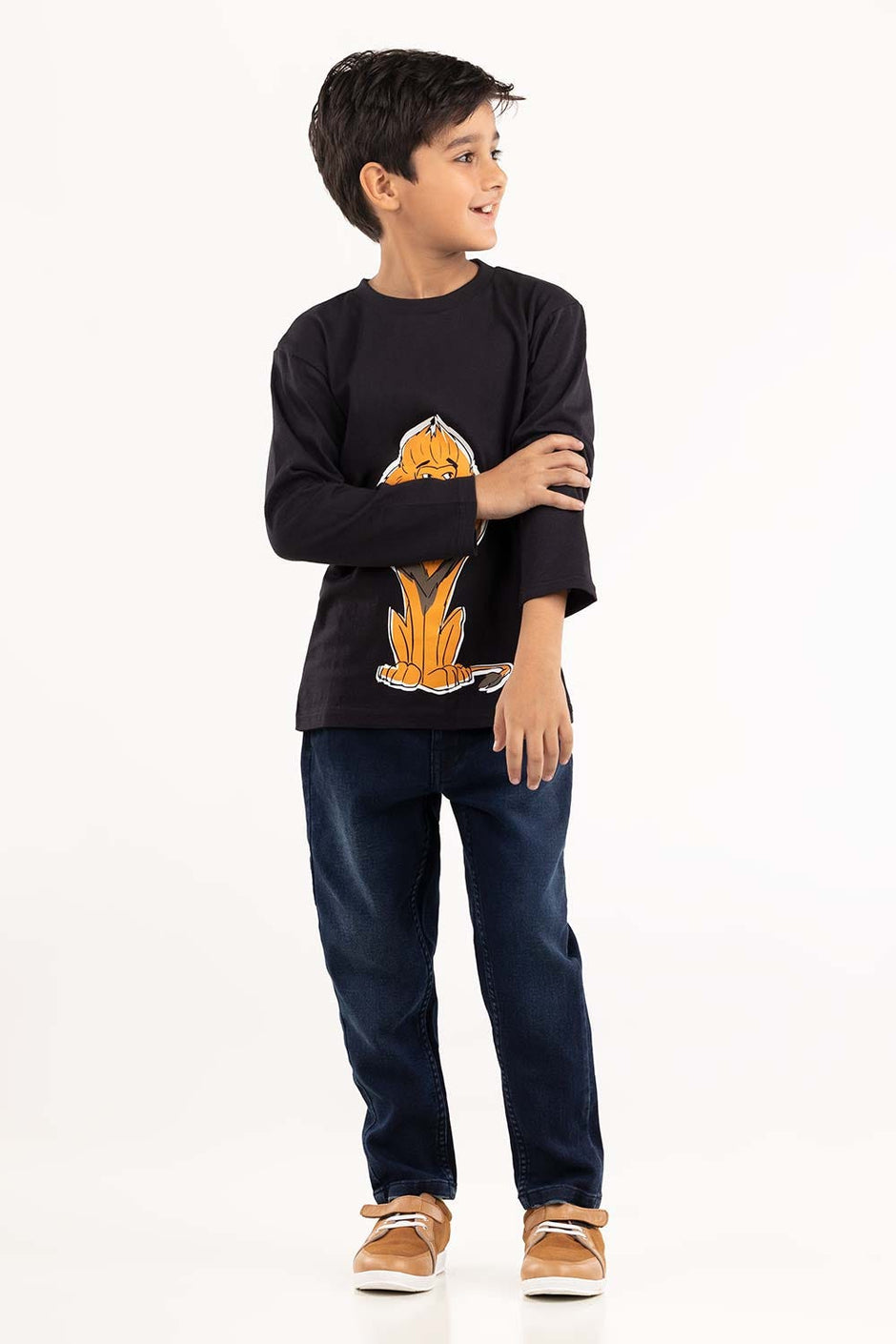 Toddler Boy Black T-Shirt 224-513-017