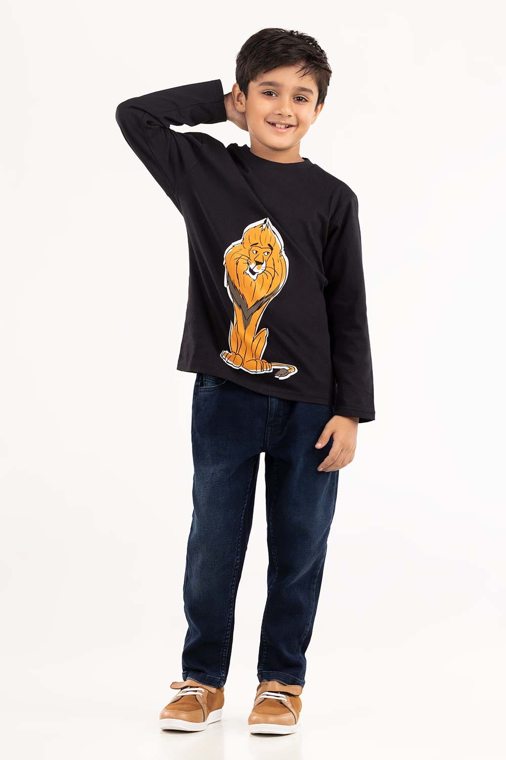 Toddler Boy Black T-Shirt 224-513-017