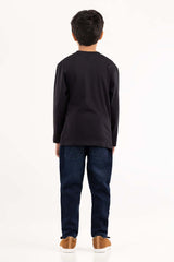Toddler Boy Black T-Shirt 224-513-017