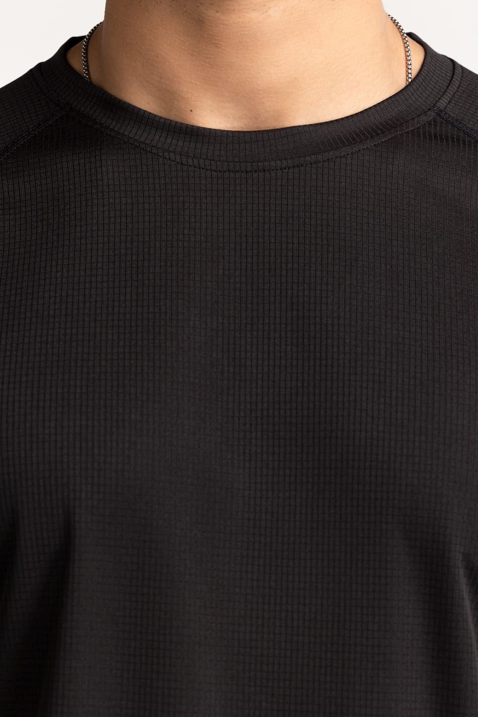 Black Textured Tee AW-TS24-013