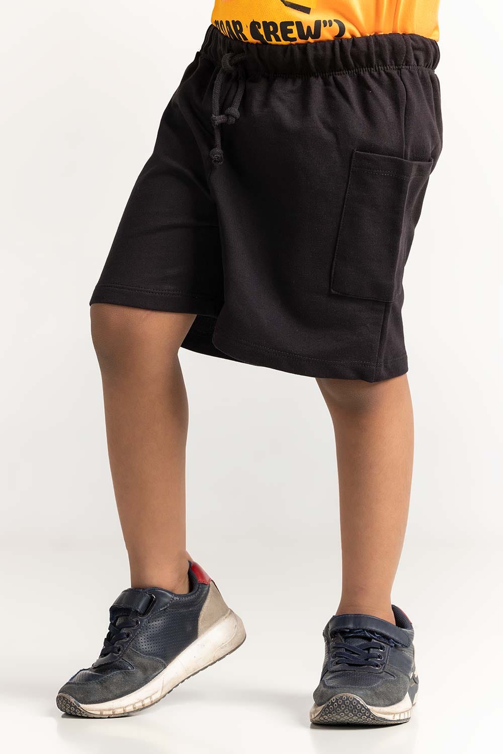 Black Toddler Girl Knit Basic Short TG-SHT-SS24-002