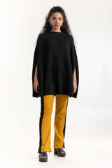 Black Knit Cape 224-211-056