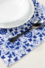 Blue Tiles 4pcs Digital Placemat